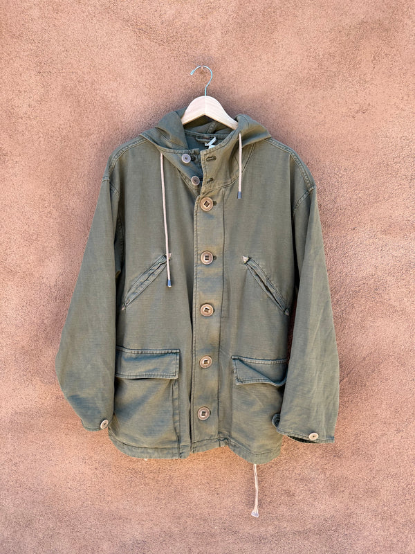 Free People Army Green Utility Jacket (not vintage)