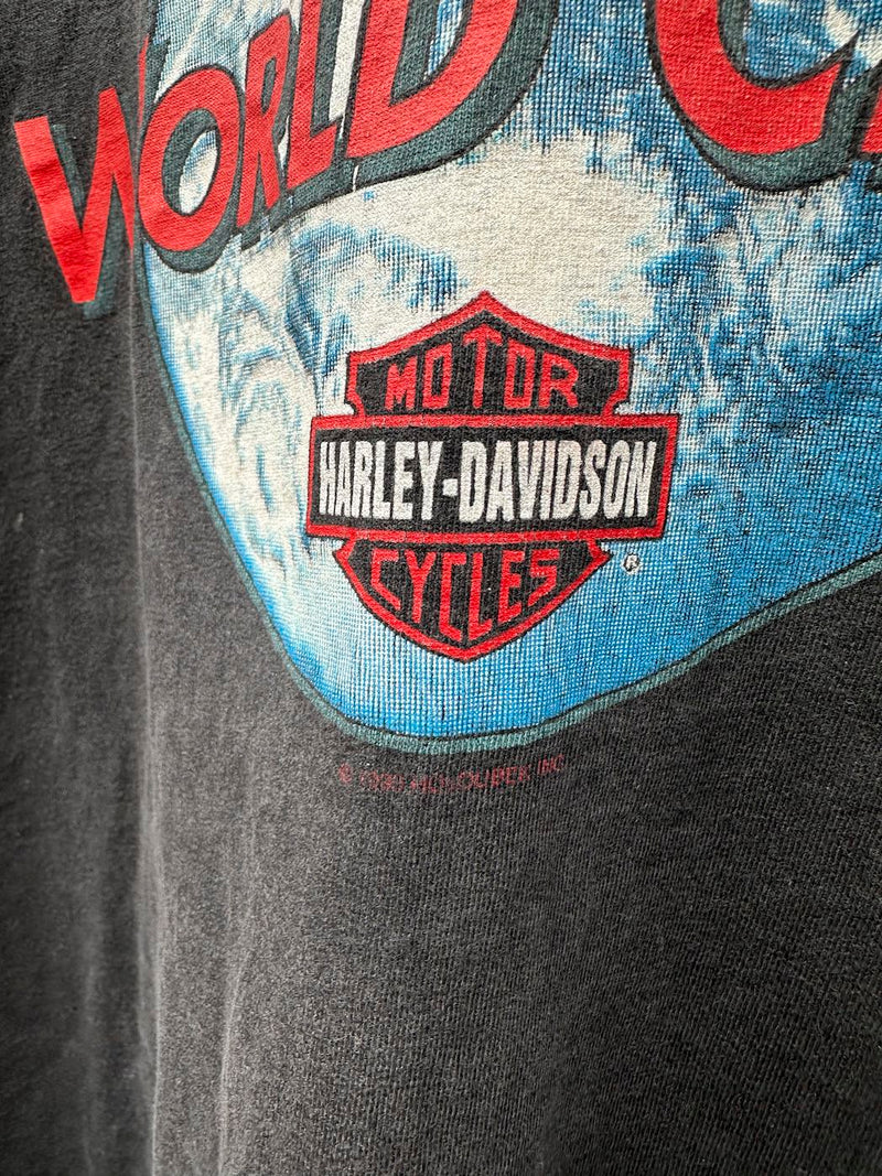 1993 Harley Davidson World Class T-shirt - T. Custom Cebazat - France by Coyotes (Philippe Escafre)