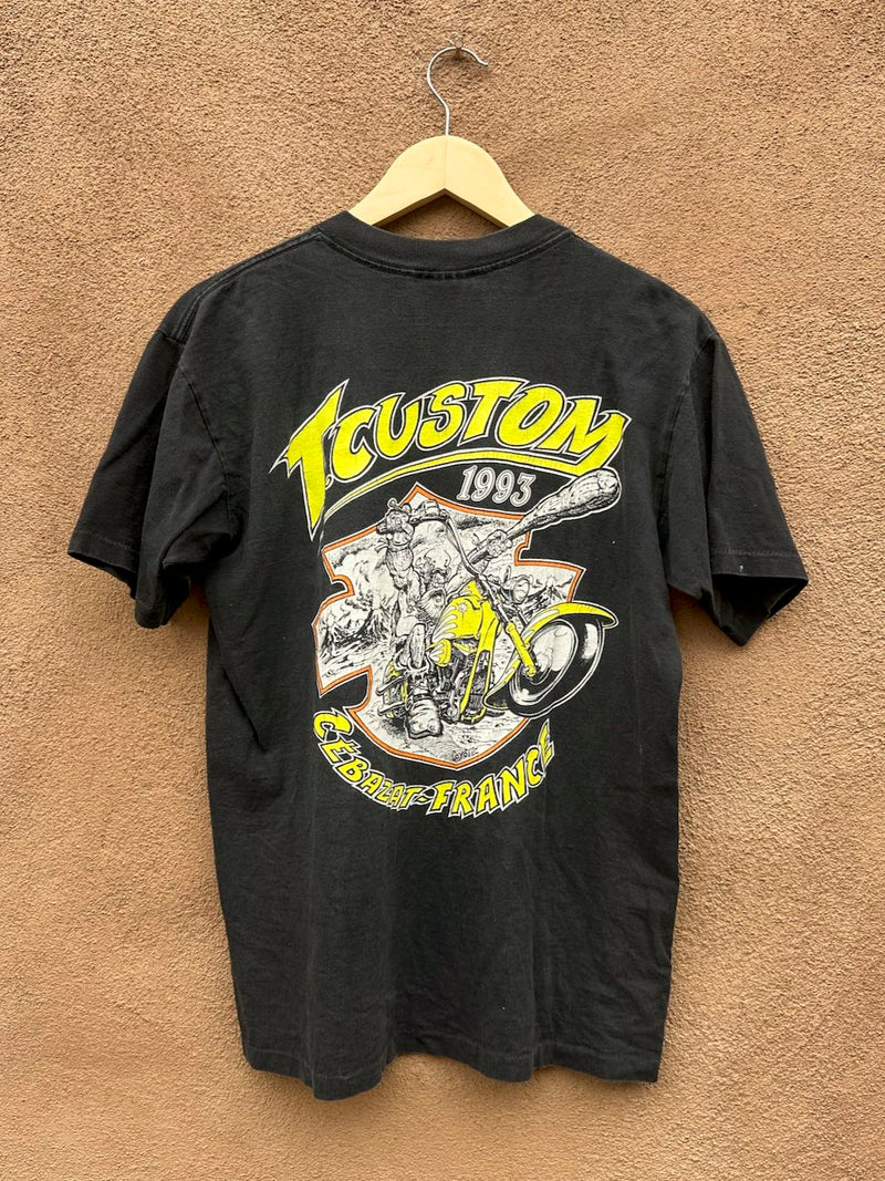 1993 Harley Davidson World Class T-shirt - T. Custom Cebazat - France by Coyotes (Philippe Escafre)