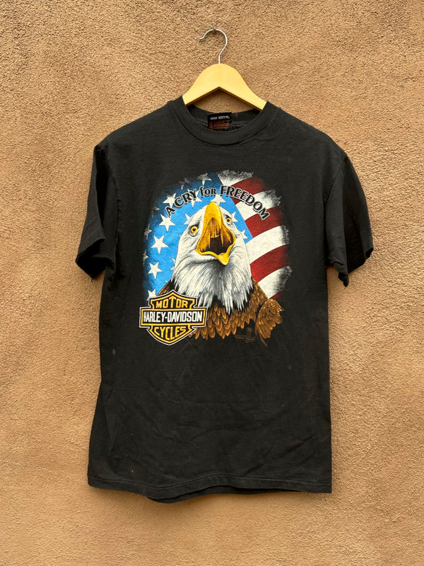 1988/1990 Harley Davidson Topeka, Kansas "A Cry for Freedom" T-shirt