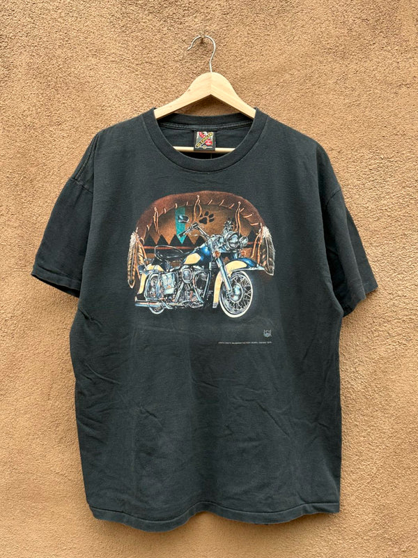 3D Emblem Motor Cycle Wild American Biker Shirt - Albuquerque, NM