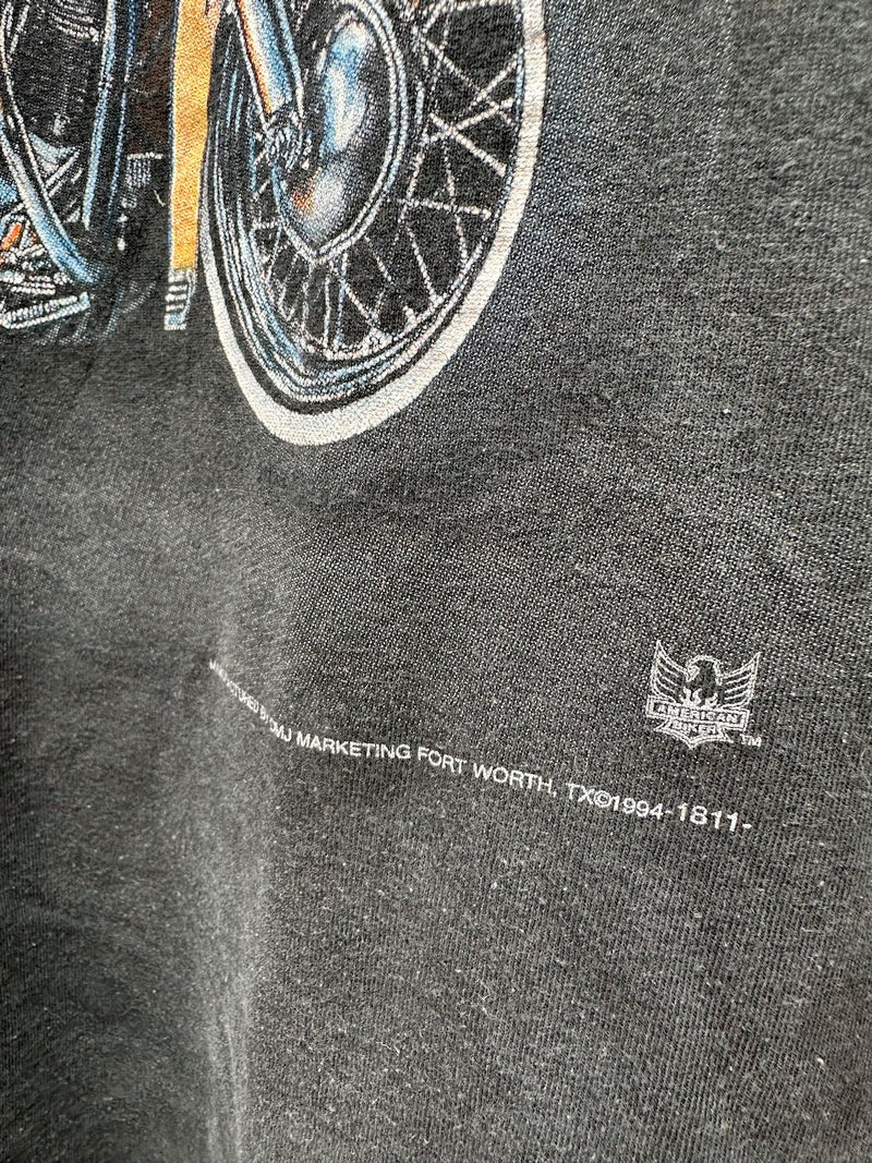 3D Emblem Motor Cycle Wild American Biker Shirt - Albuquerque, NM