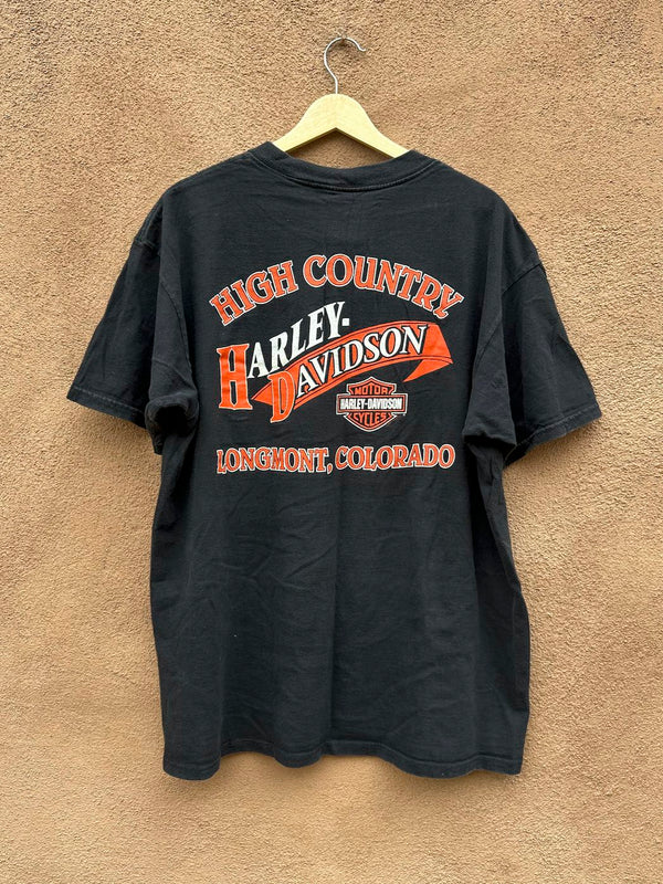 1998 High Country Harley Davidson T-shirt Longmont, CO