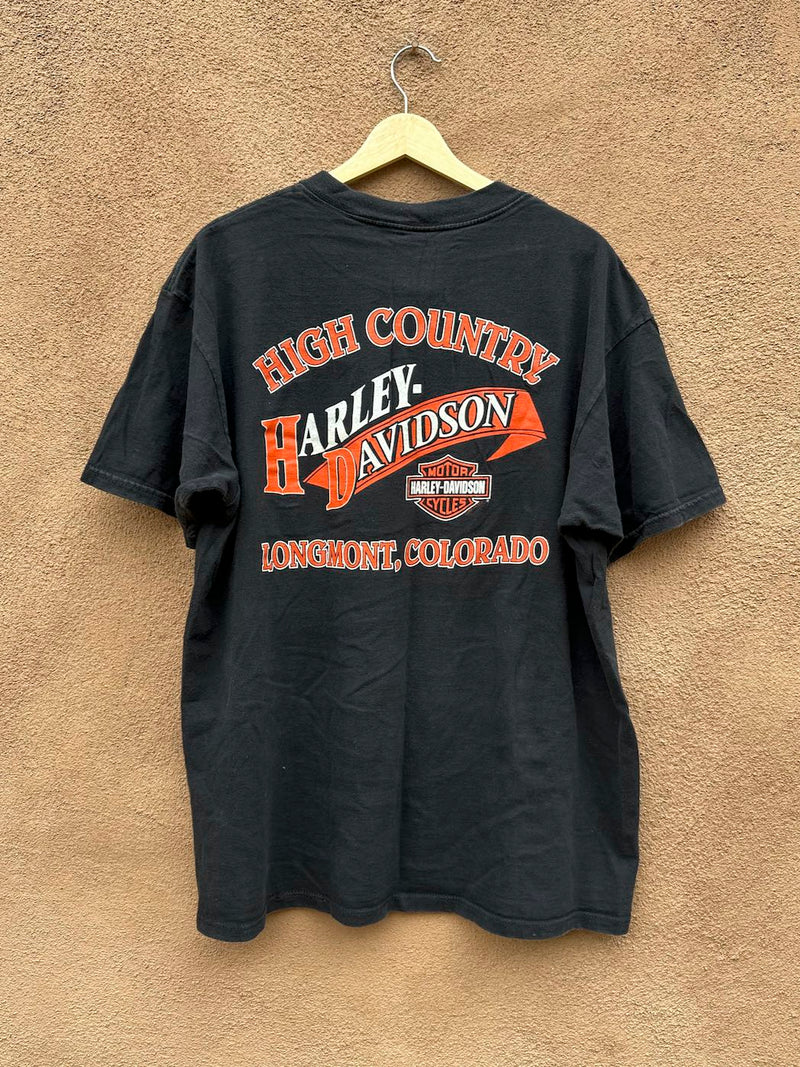 1998 High Country Harley Davidson T-shirt Longmont, CO
