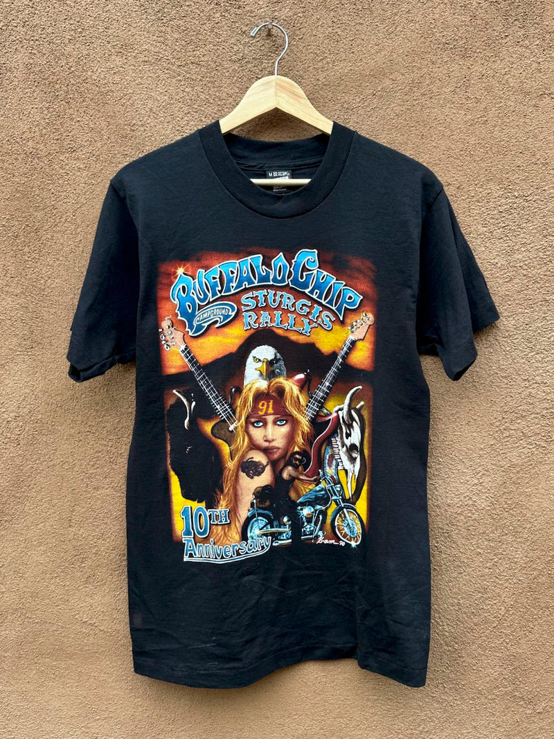 Buffalo Chip 1990/1991 Sturgis Rally T-shirt