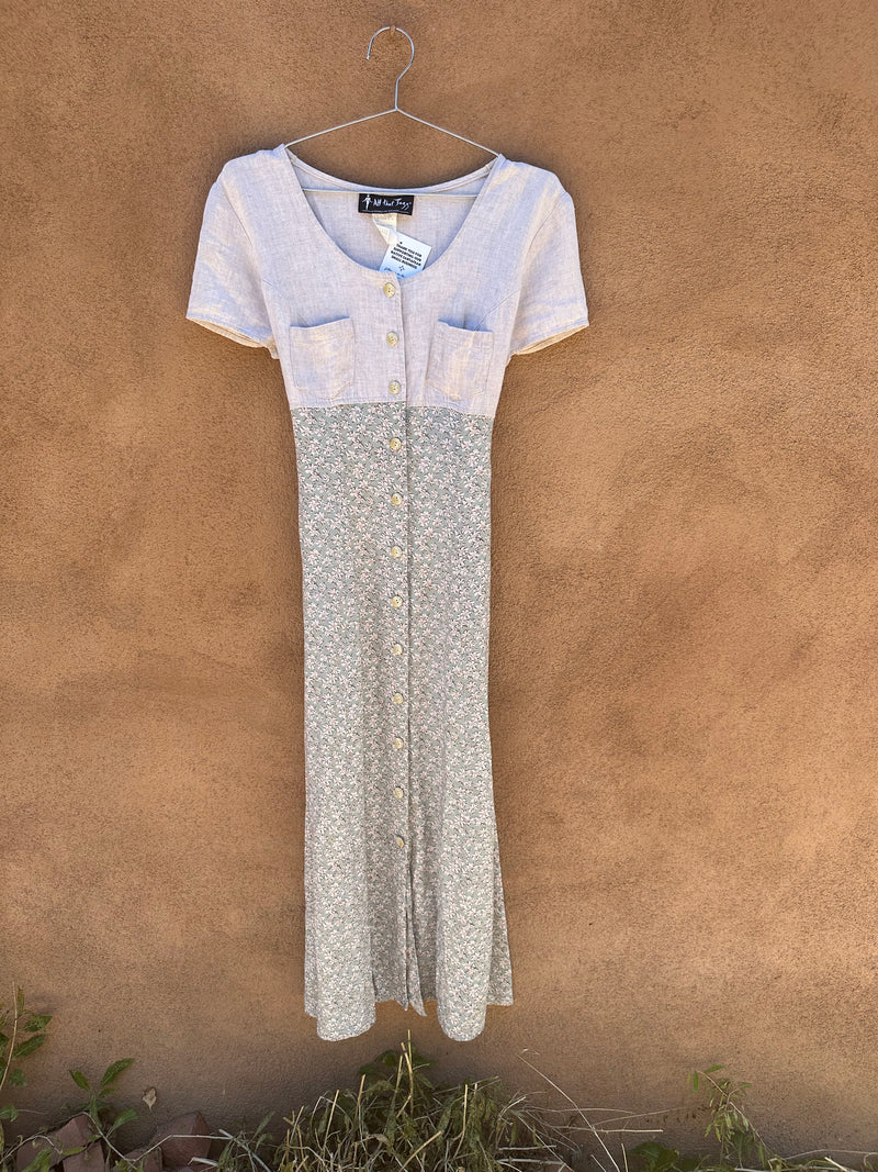 Empire Waist Linen & Rayon Dress - All That Jazz