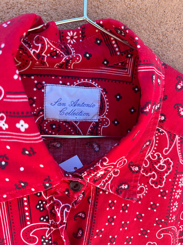 Red Handkerchief Blouse - San Antonio Collection