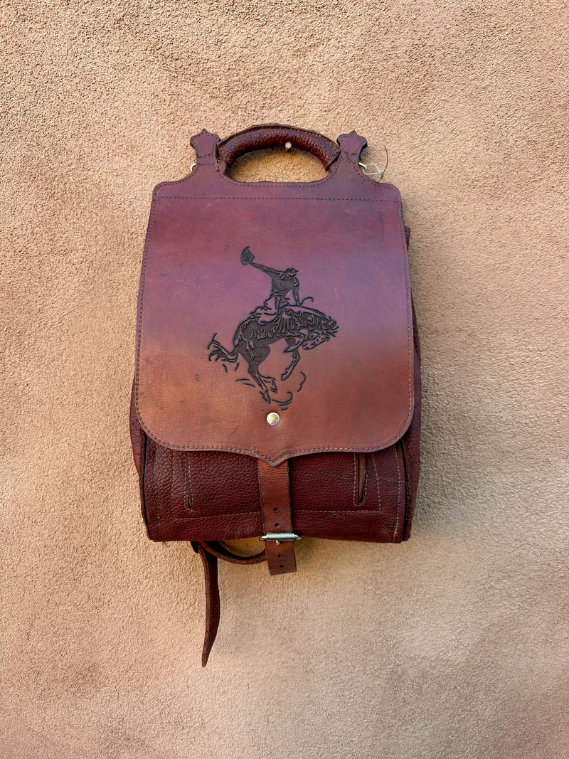 Leon Harms Buckin' Bronco Bag Santa Fe Leather Goods