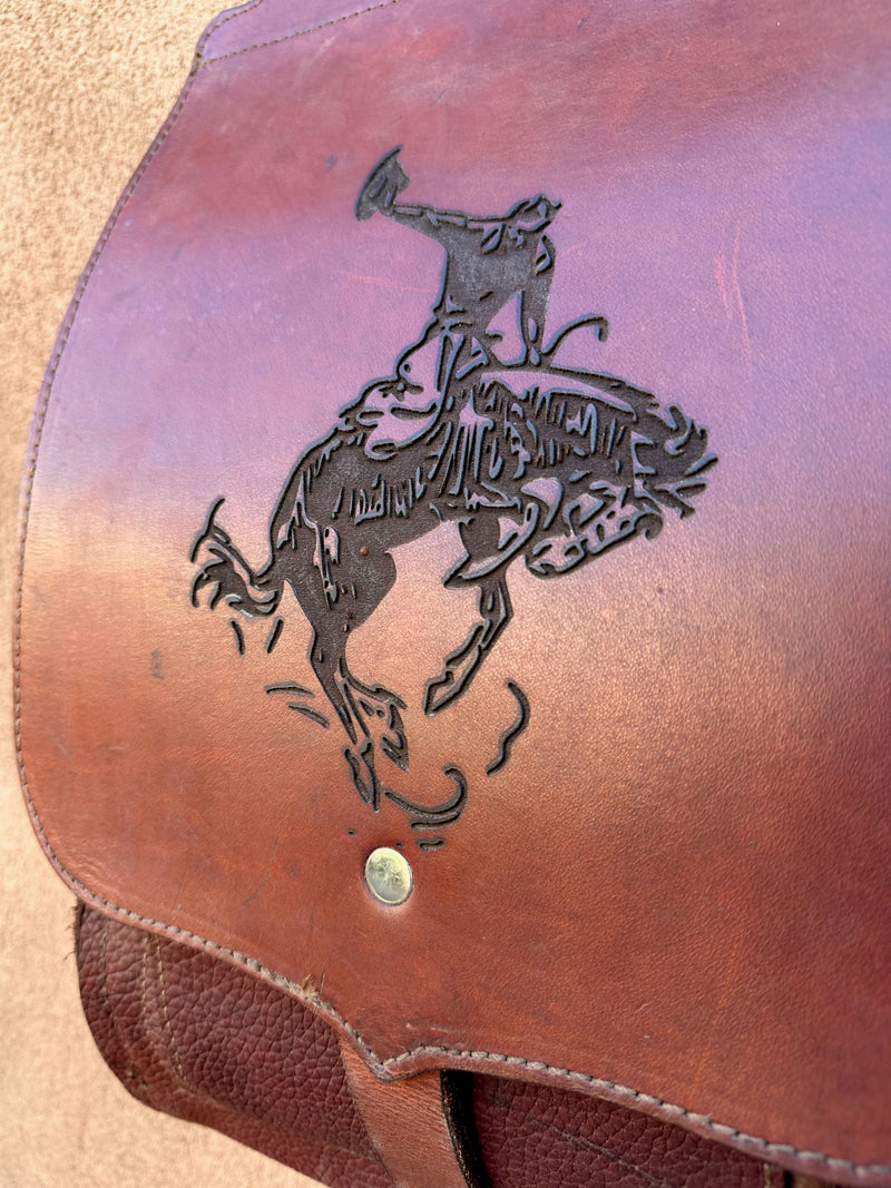 Leon Harms Buckin' Bronco Bag Santa Fe Leather Goods