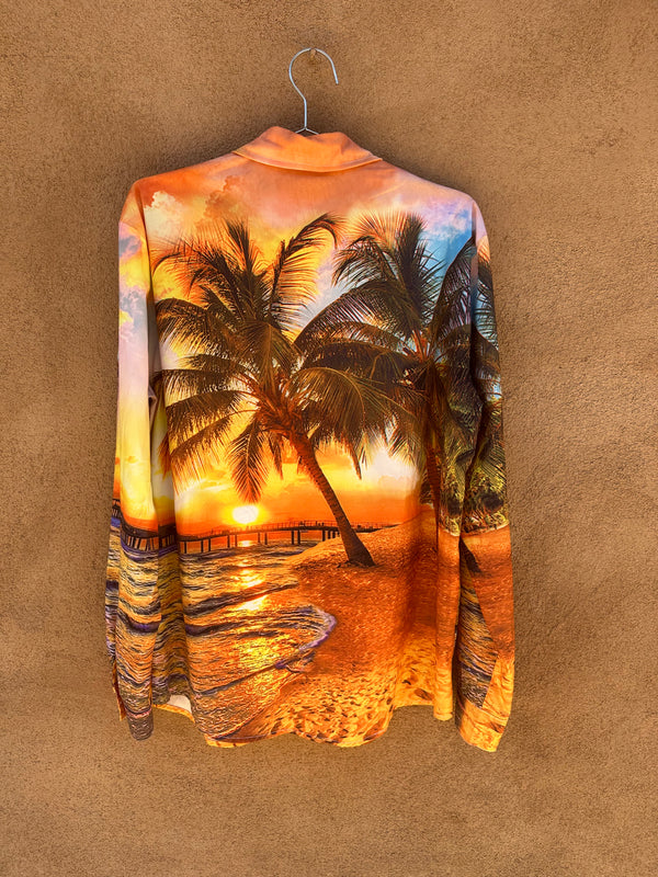 All Around Print Palm Trees at the Beach Shirt