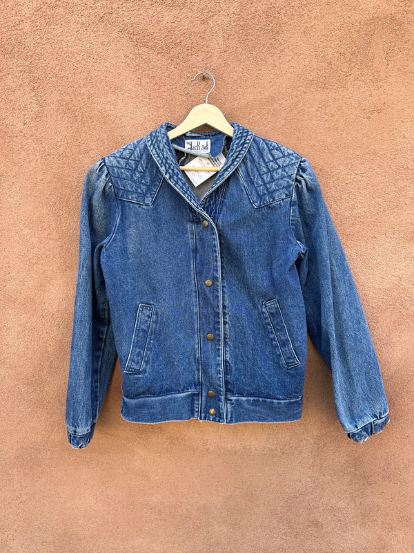 The Jack Set Denim Jacket with Quilted Shoulders