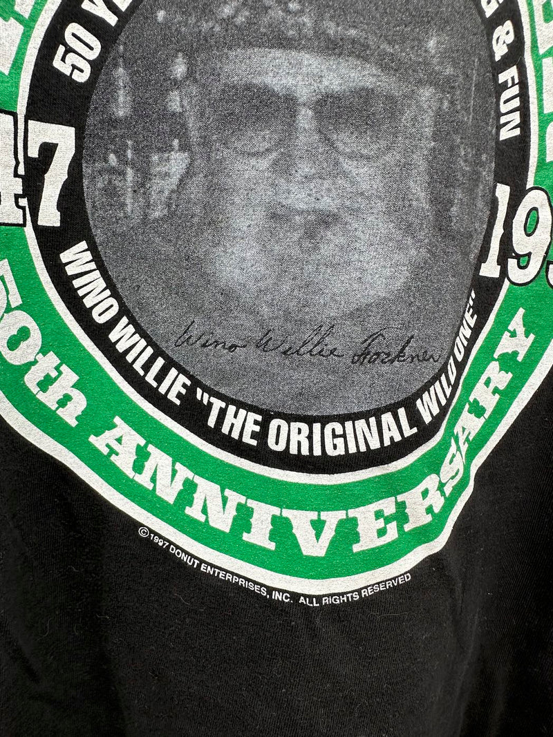 1997 Wino Willie Boozefighters Motorcycle Club "The Wild One" T-shirt