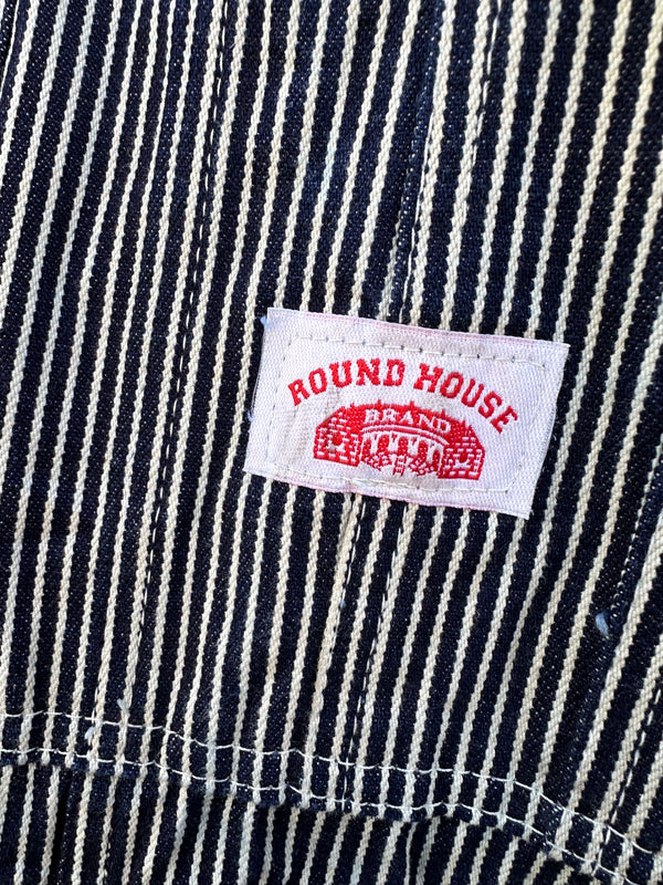 Round House Railroad Engineer Stripe Overalls - Made in USA