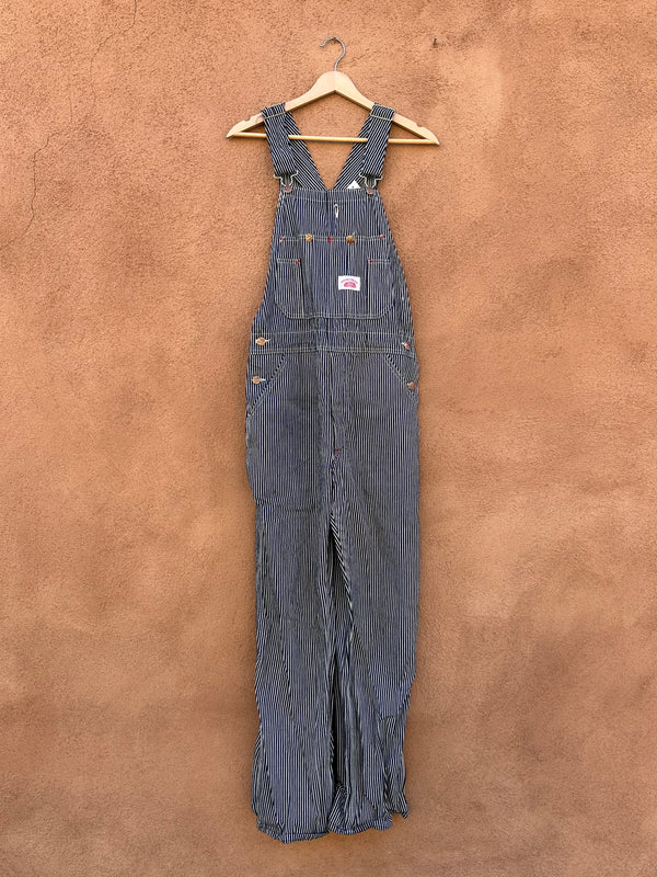 Round House Railroad Engineer Stripe Overalls - Made in USA