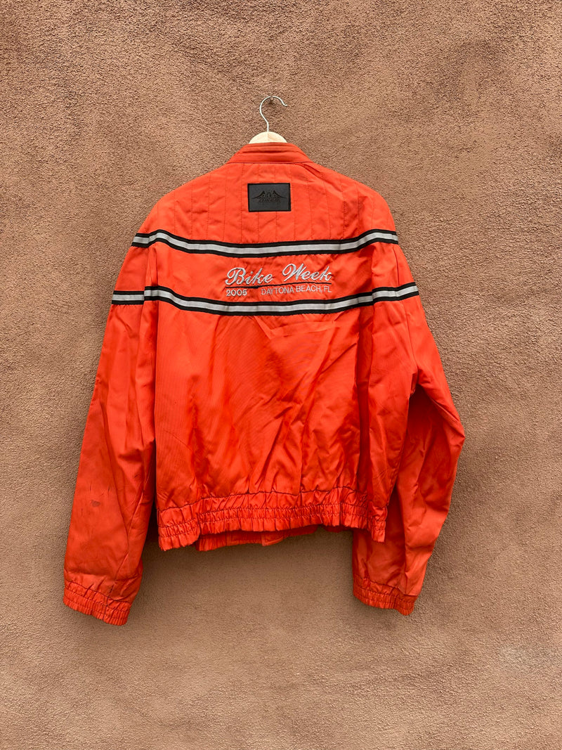 2005 Daytona Beach Bike Week Orange Riding Jacket 2XL