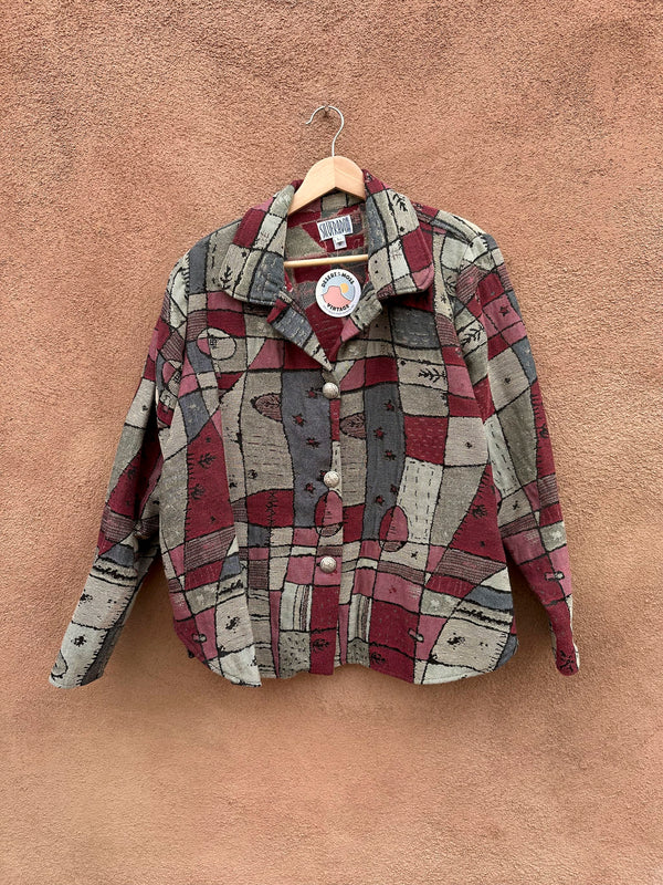 Abstract Patchwork Style Silverado Jacket, Made in New Mexico