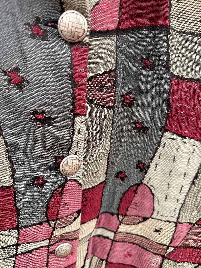 Abstract Patchwork Style Silverado Jacket, Made in New Mexico