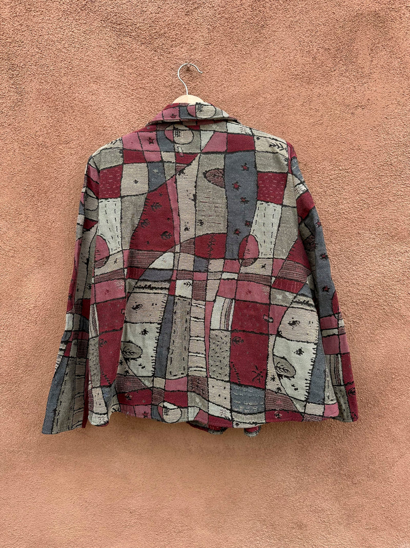Abstract Patchwork Style Silverado Jacket, Made in New Mexico
