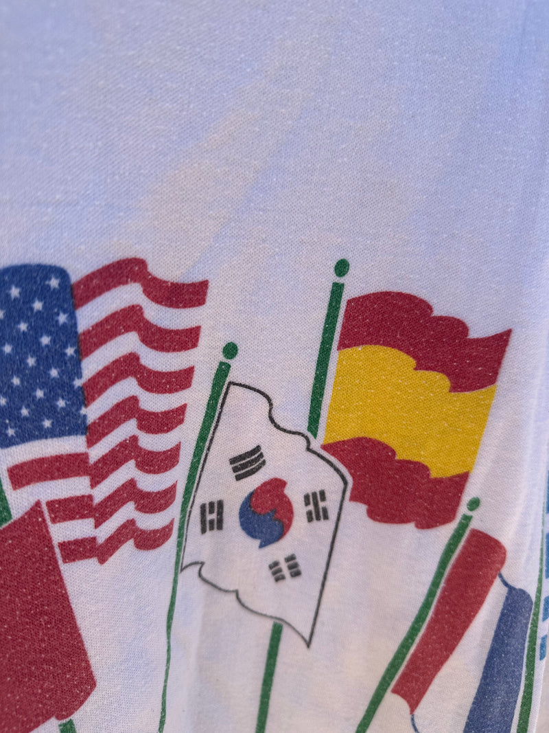 NBC 1988 Seoul Olympics Flag T-shirt