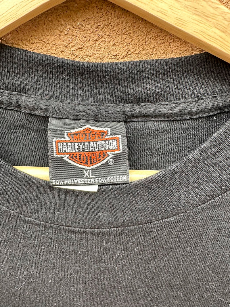 Live to Ride Harley Davidson Motorcycles 1992 T-shirt, as is