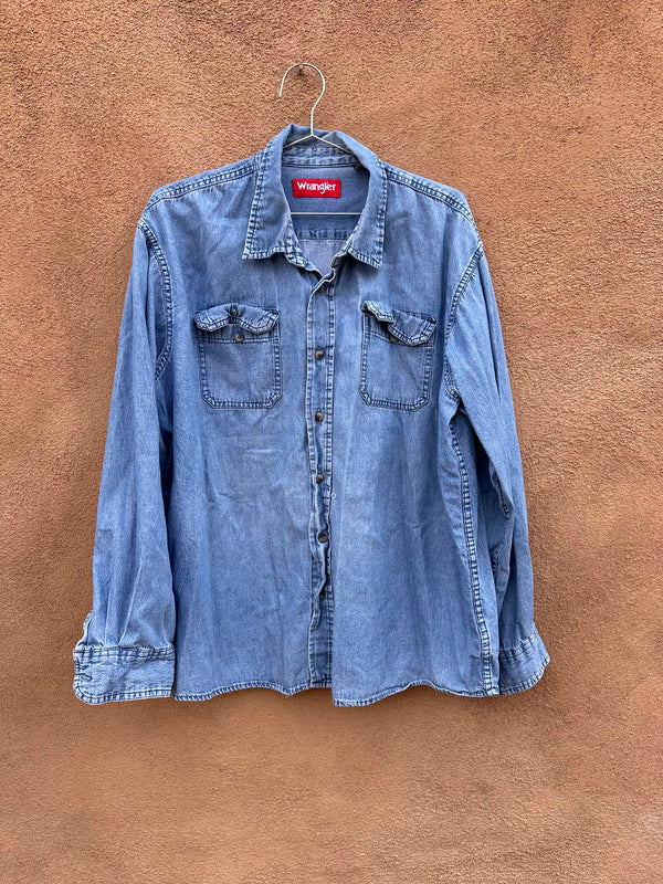 Denim Wrangler Button Up Shirt L/XL