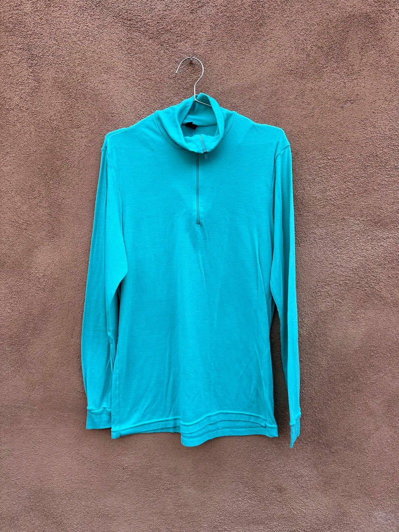 1970's/80's Patagonia Teal Long Sleeve Base Layer