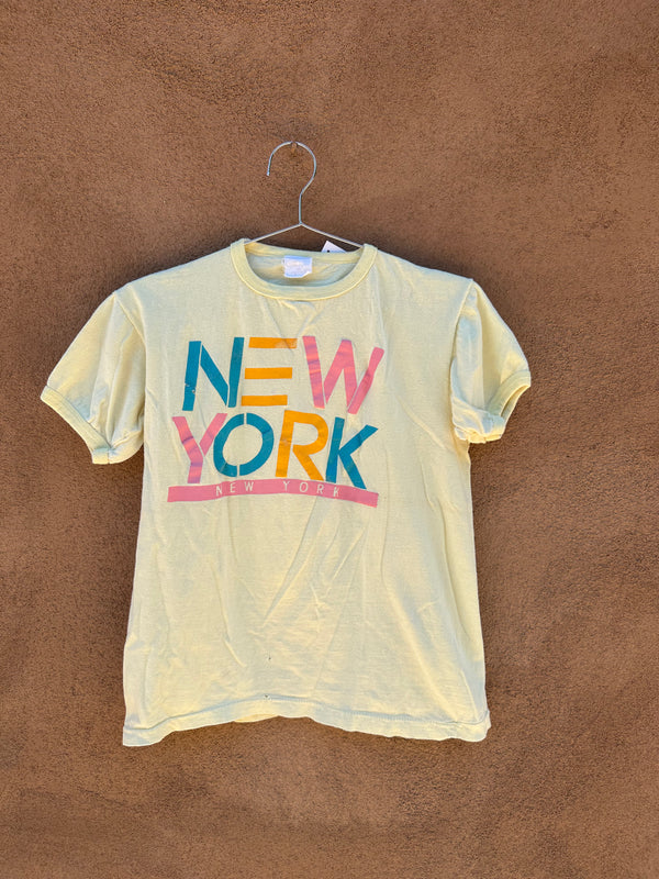 Yellow New York, New York T-shirt - as is