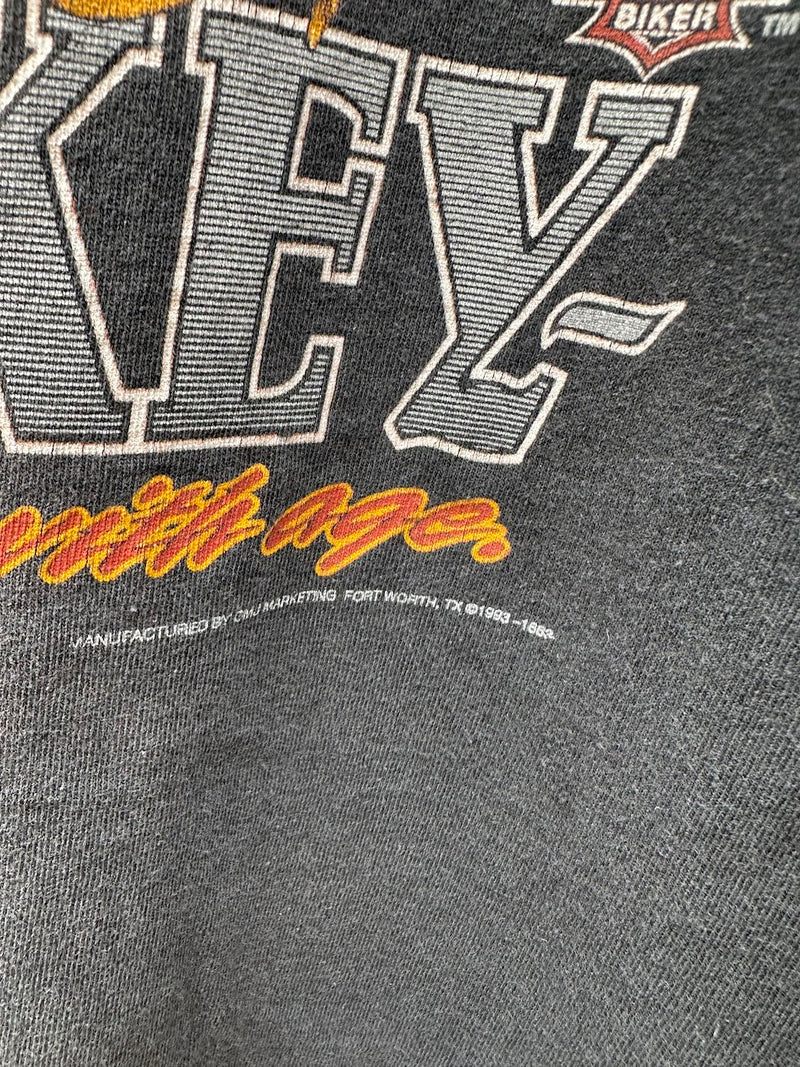 Old Bikes and Good Whiskey Both Get Better with Age, American Biker T-shirt - as is