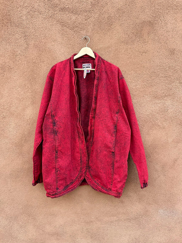 Acid Wash Red Sundance Denim Jacket