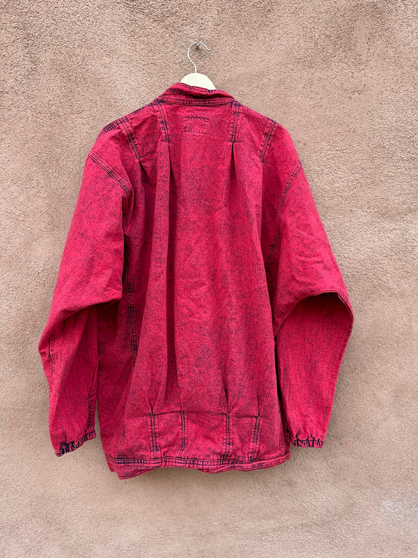 Acid Wash Red Sundance Denim Jacket