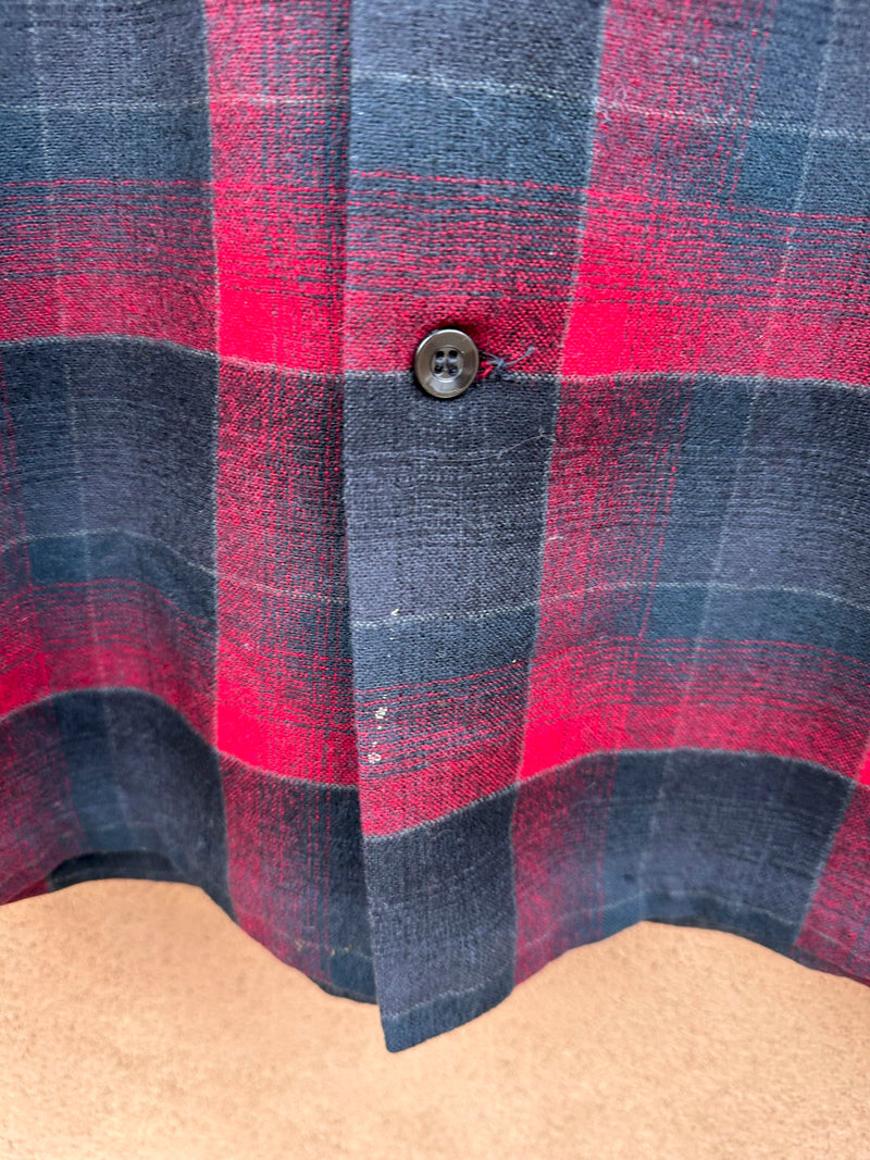 1960's Pendleton 100% Wool Board Shirt - Med