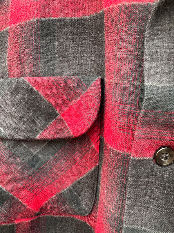 1960's Pendleton 100% Wool Board Shirt - Med