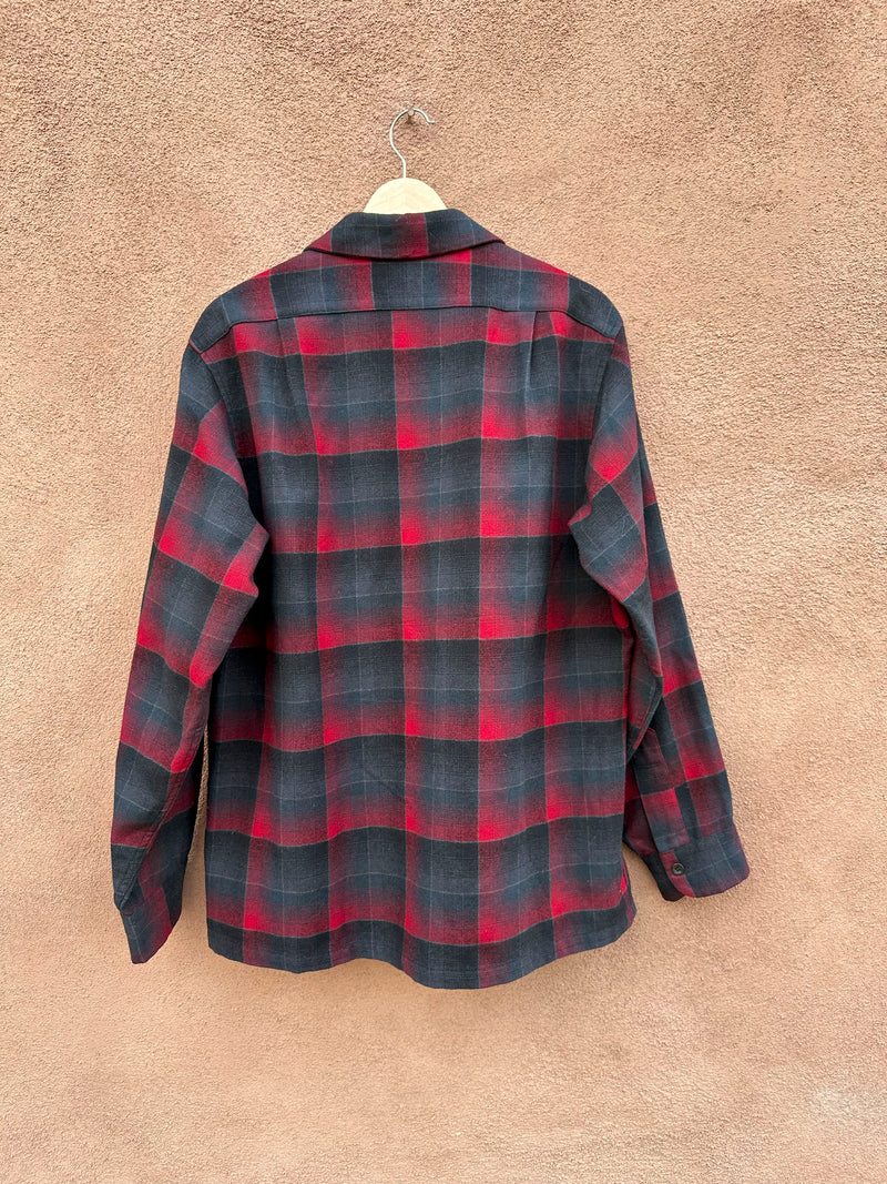 1960's Pendleton 100% Wool Board Shirt - Med
