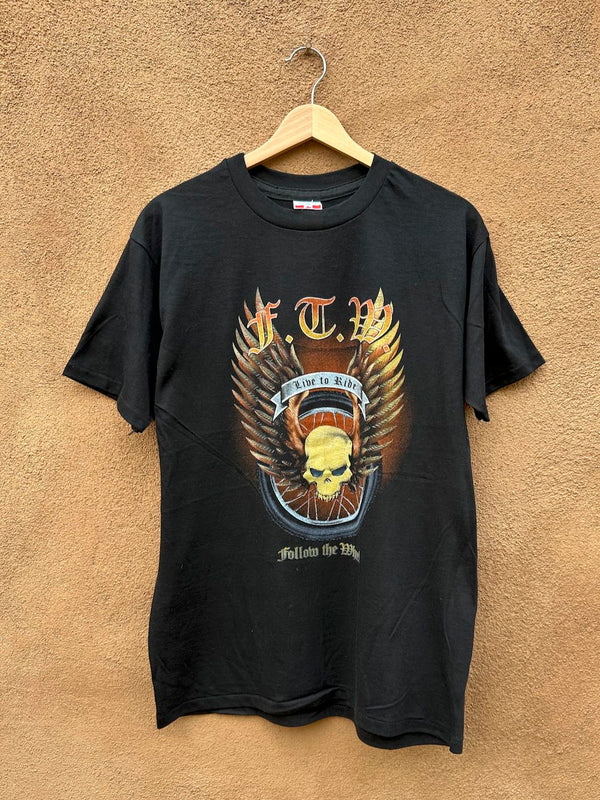 Follow the Wheel FTW Biker T-shirt