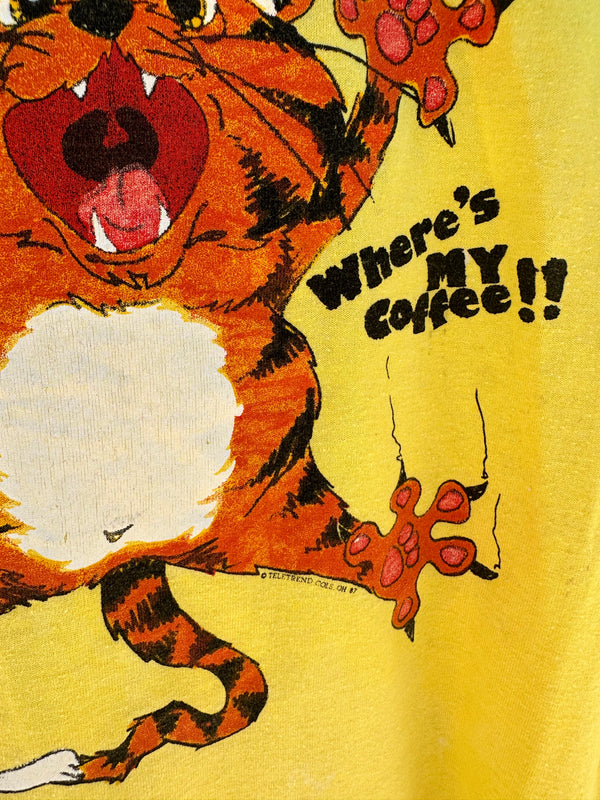 Where's My Coffee 1987 T-shirt - as is