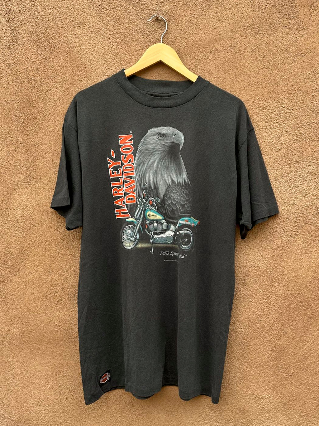 Vintage 3D Emblem 1991/1992 Harley Davidson Springer Softail T