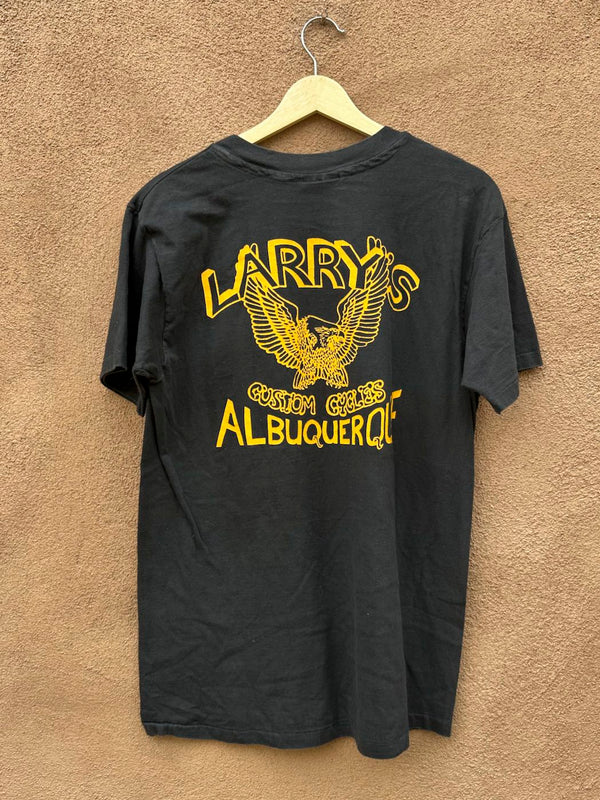 1990 Larry's Custom Cycles Albuquerque, NM Harley Davidson T-shirt