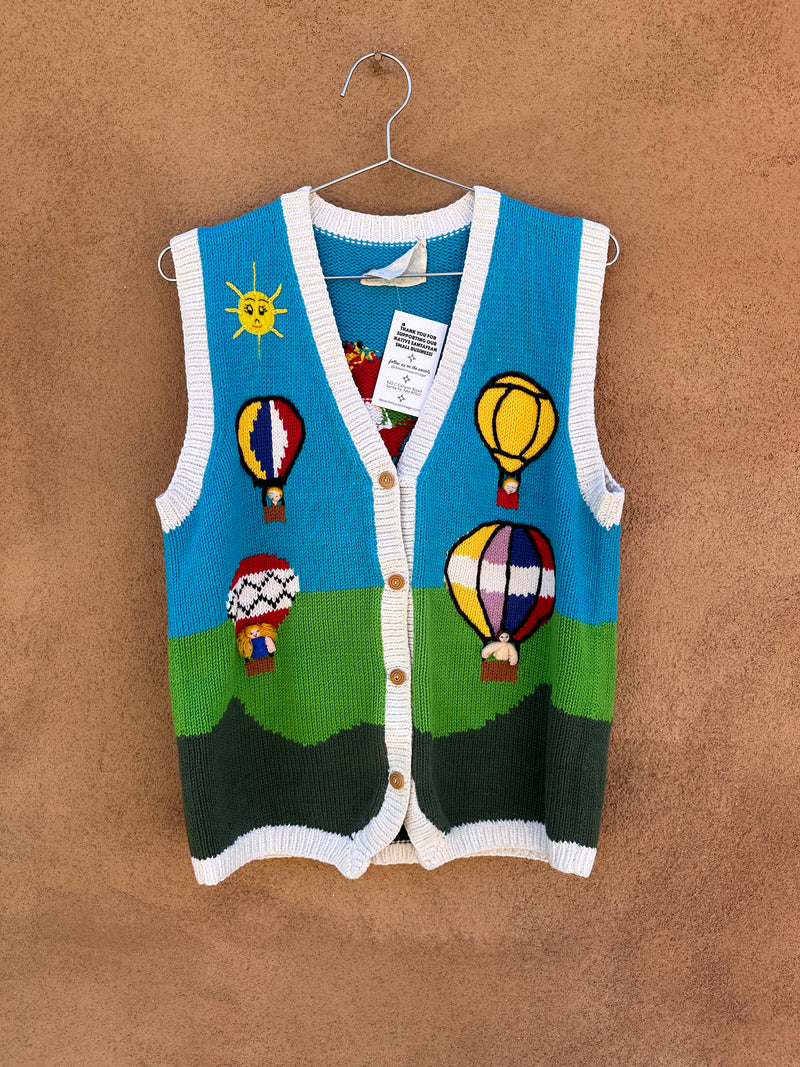 Cotton Salsa Hot Air Balloon Sweater Vest