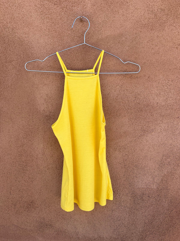 Ribbed Canary Yellow Summer Tank