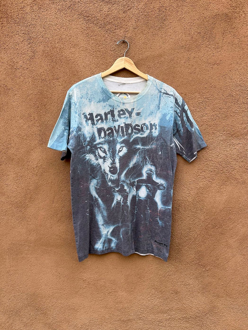 All Around Print Harley Davidson Lone Wolf T-shirt El Paso, TX