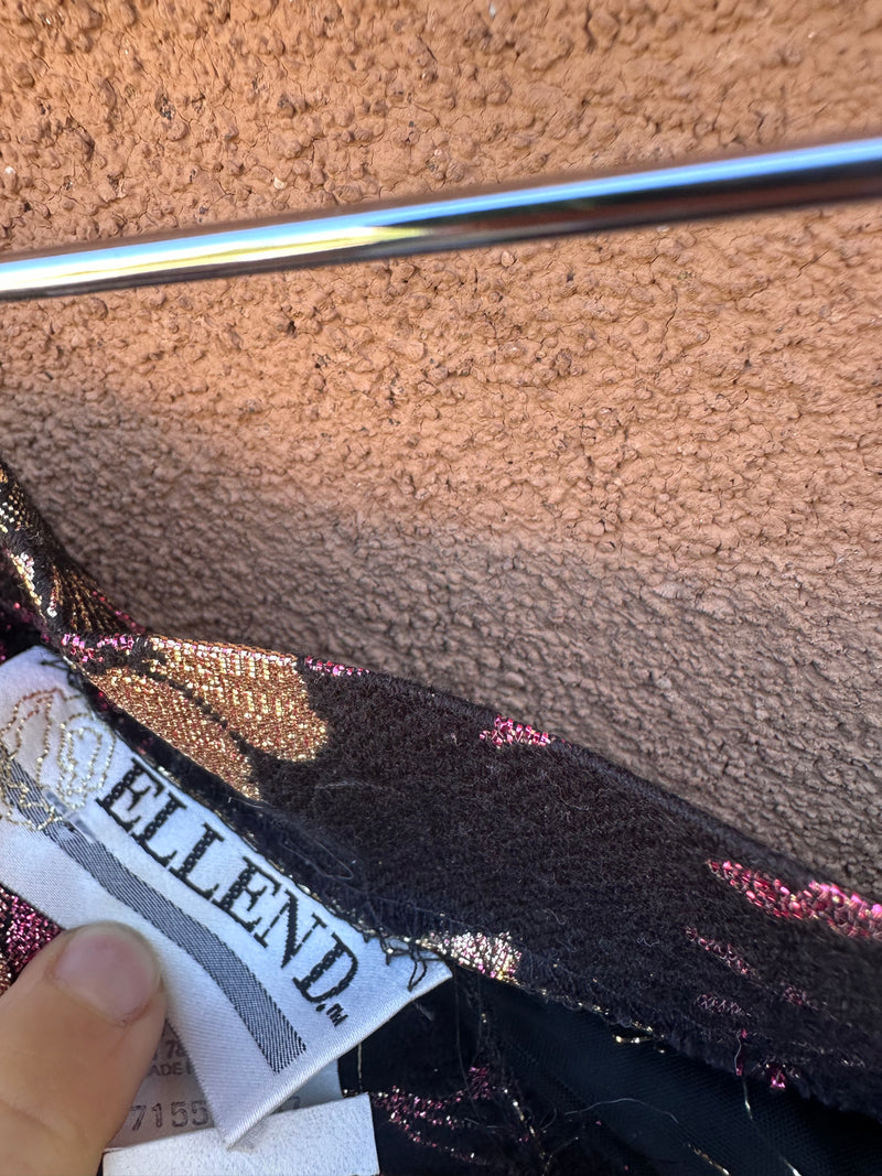 Ellen D. Metallic Weave Skirt