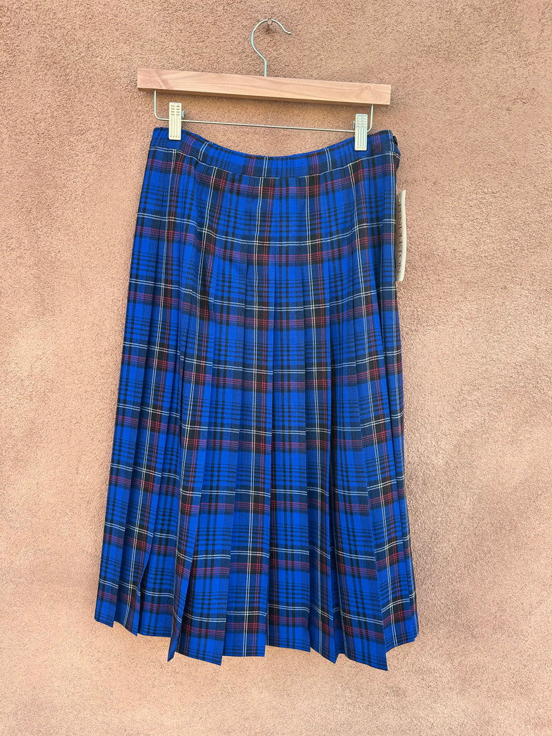 Petite Pendleton 1980's NWT Pleated Virgin Wool Skirt