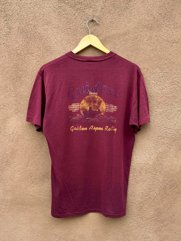 1989 Ruidoso Golden Aspen Rally Biker T-shirt