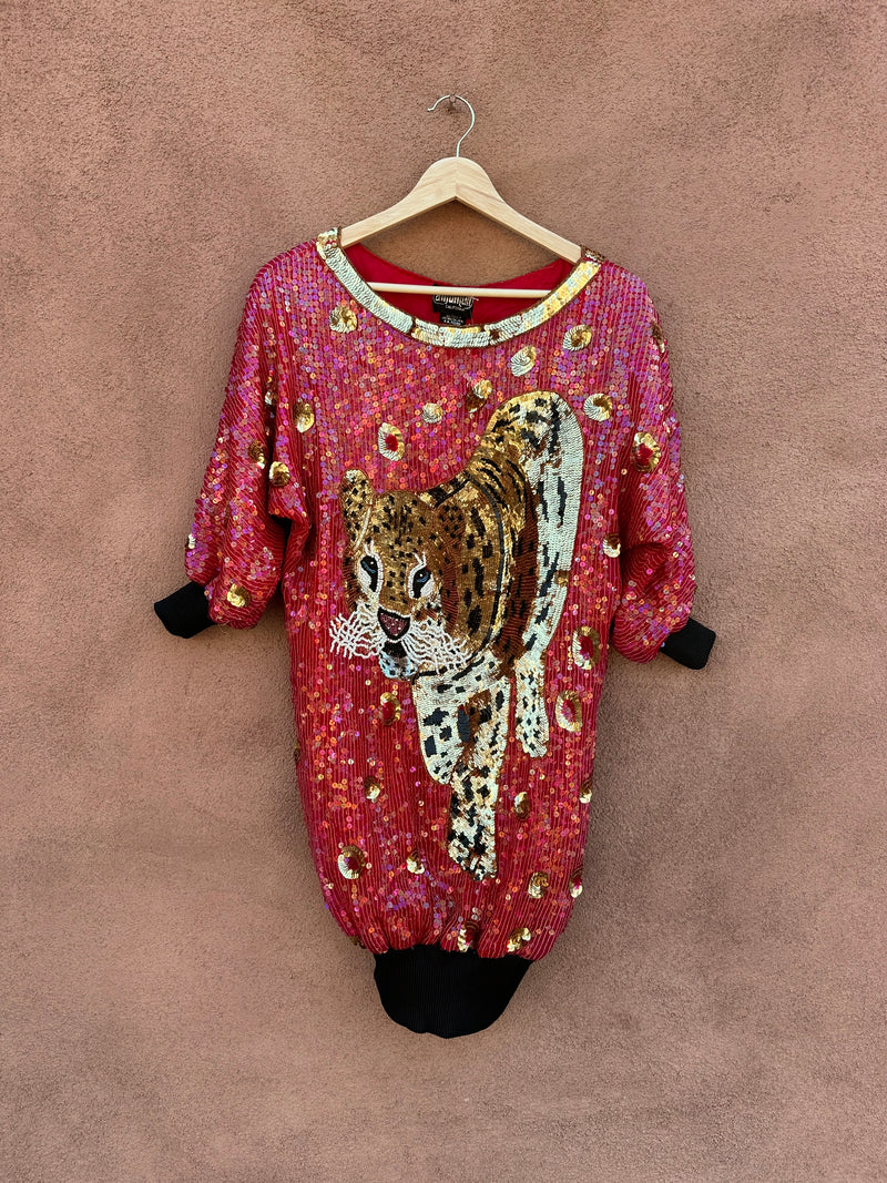 Anjumun Sequin Tiger Top/Dress - 100% Silk