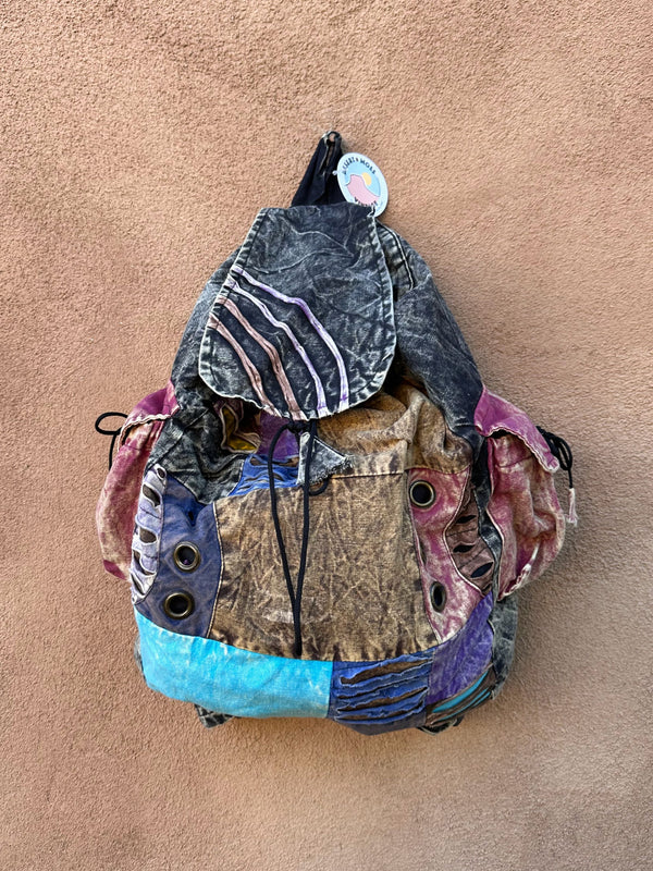 Nepalese Cotton Patchwork Backpack