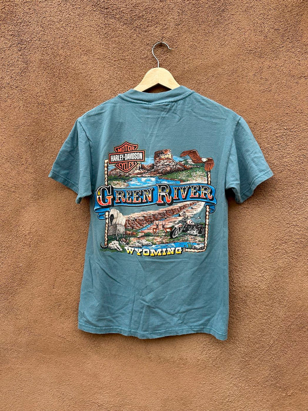 1997 Green River Wyoming Harley Davidson T-shirt