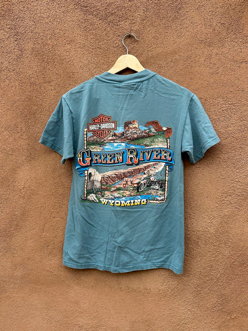 1997 Green River Wyoming Harley Davidson T-shirt