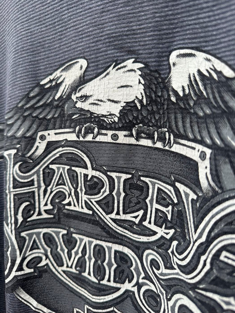 A.D. Farrow Co. Americas Oldest Harley Dealer Columbus, OH Striped HD T-shirt