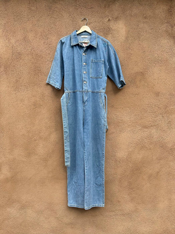 Elena by L&L Denim Belted Jumpsuit
