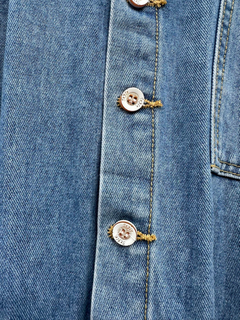 Elena by L&L Denim Belted Jumpsuit